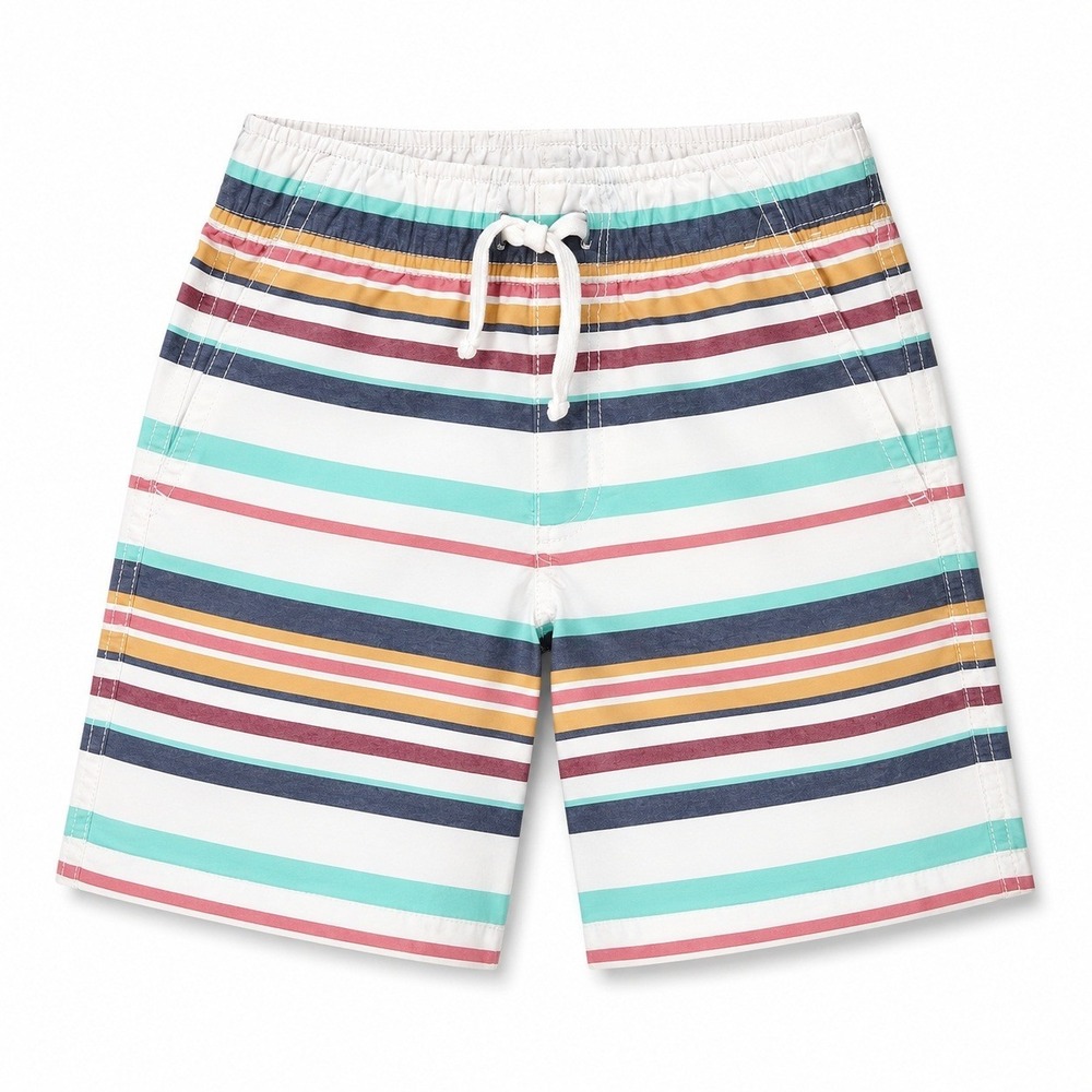 Gymboree Shorts Kids Size 6 Multicolor Good Striped Cotton Drawstring Casual